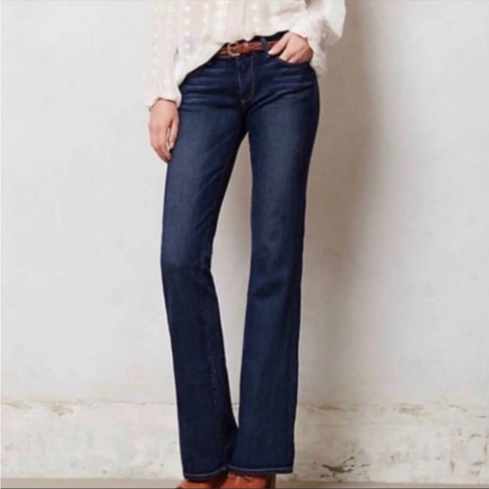 NWT Paige Skyline Boot Misha Mid Rise Flare-leg Jeans Size 27
